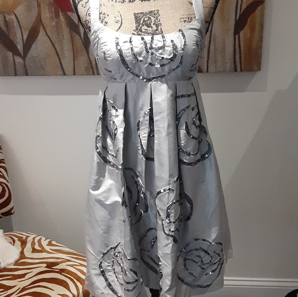 INC International concepts silk dress with swirl